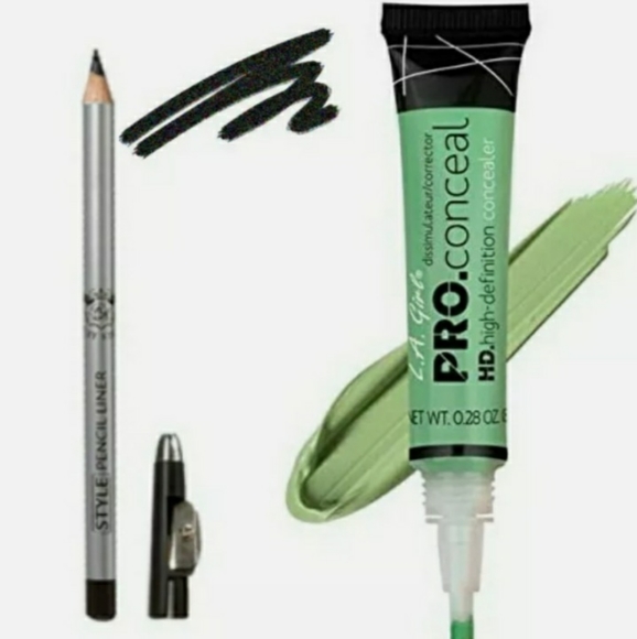 RK Eye Pencil Liner Metallic Black & Pro Concealer - Picture 1 of 1